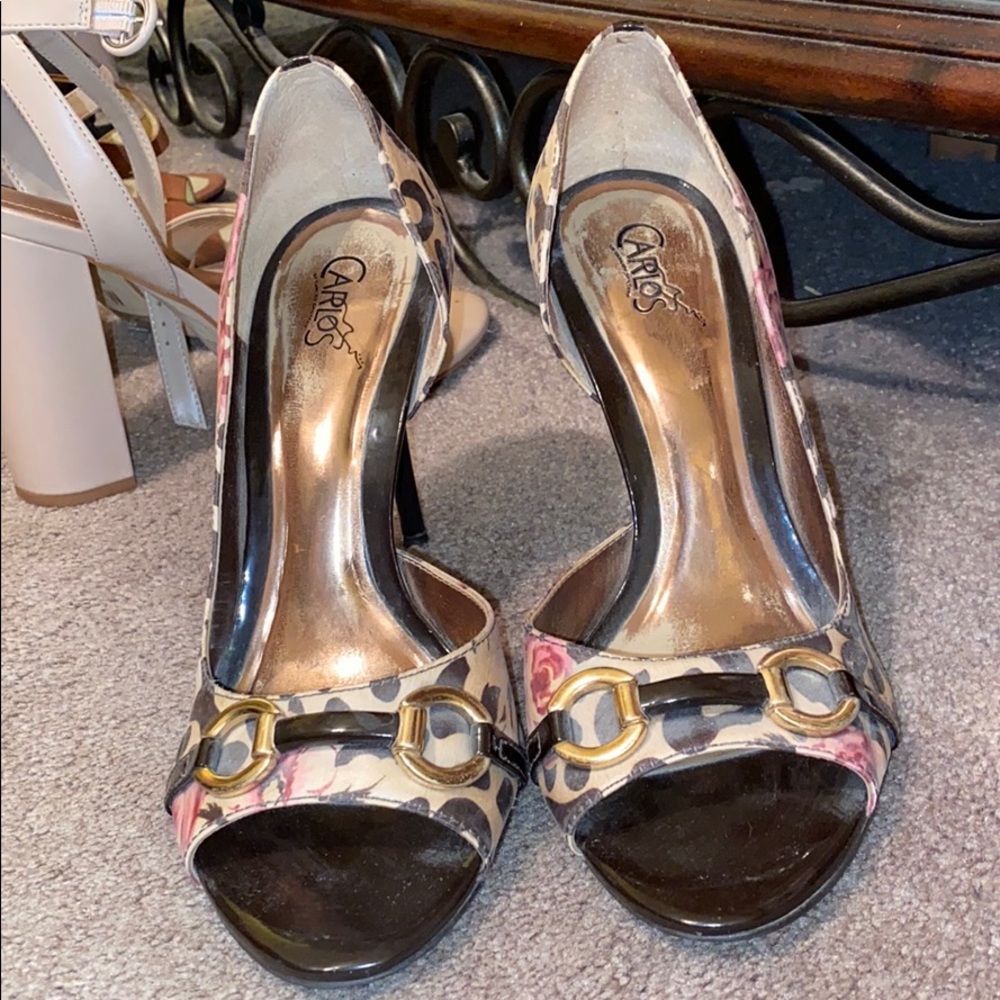 Leopard Rose Carlos Santiana heels